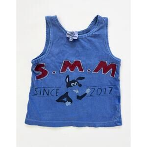 Fresh Dinosaurs S.M.M. Graphic Tank Top Blue 2T